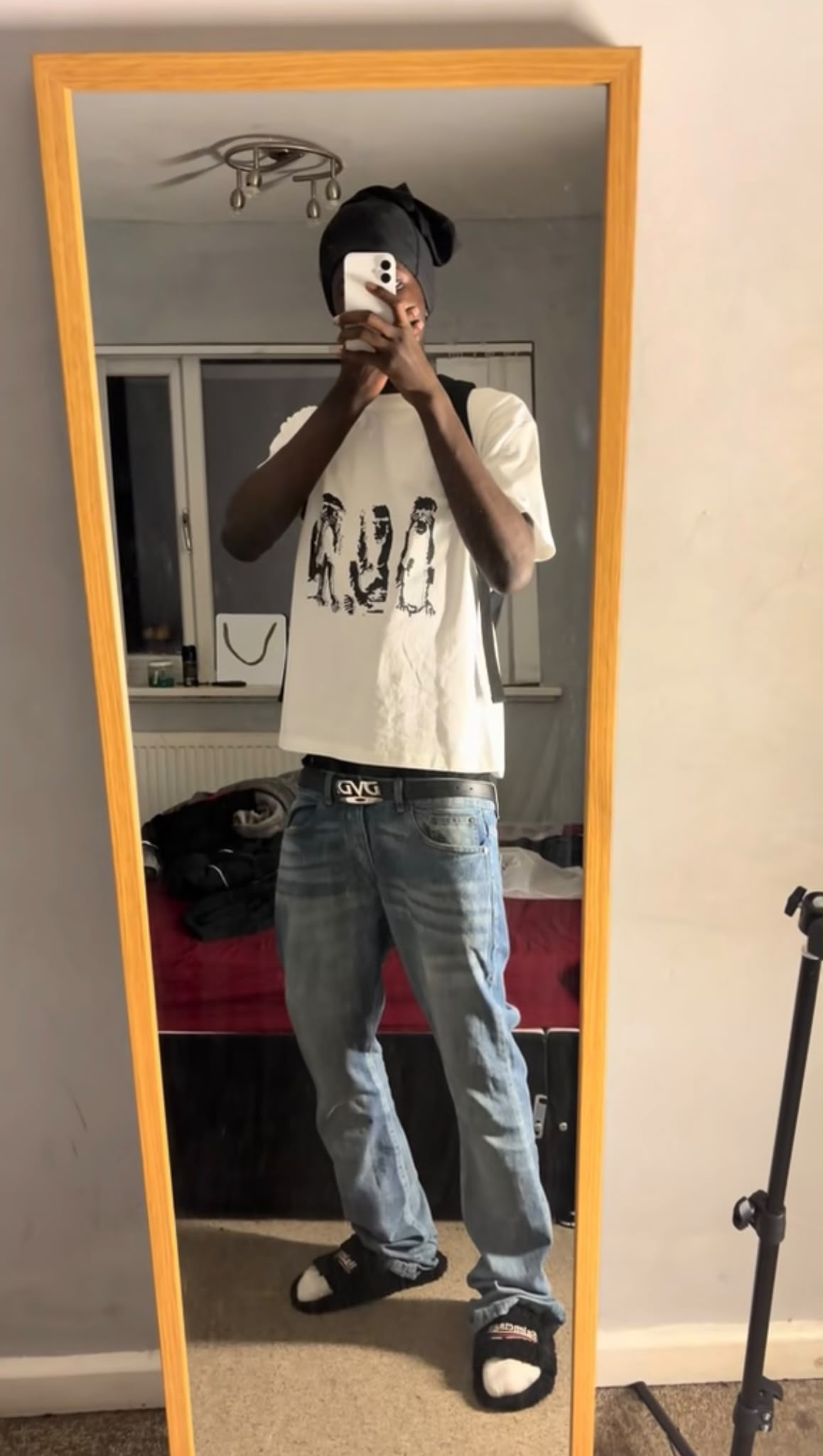 white inspired no evil tshirt