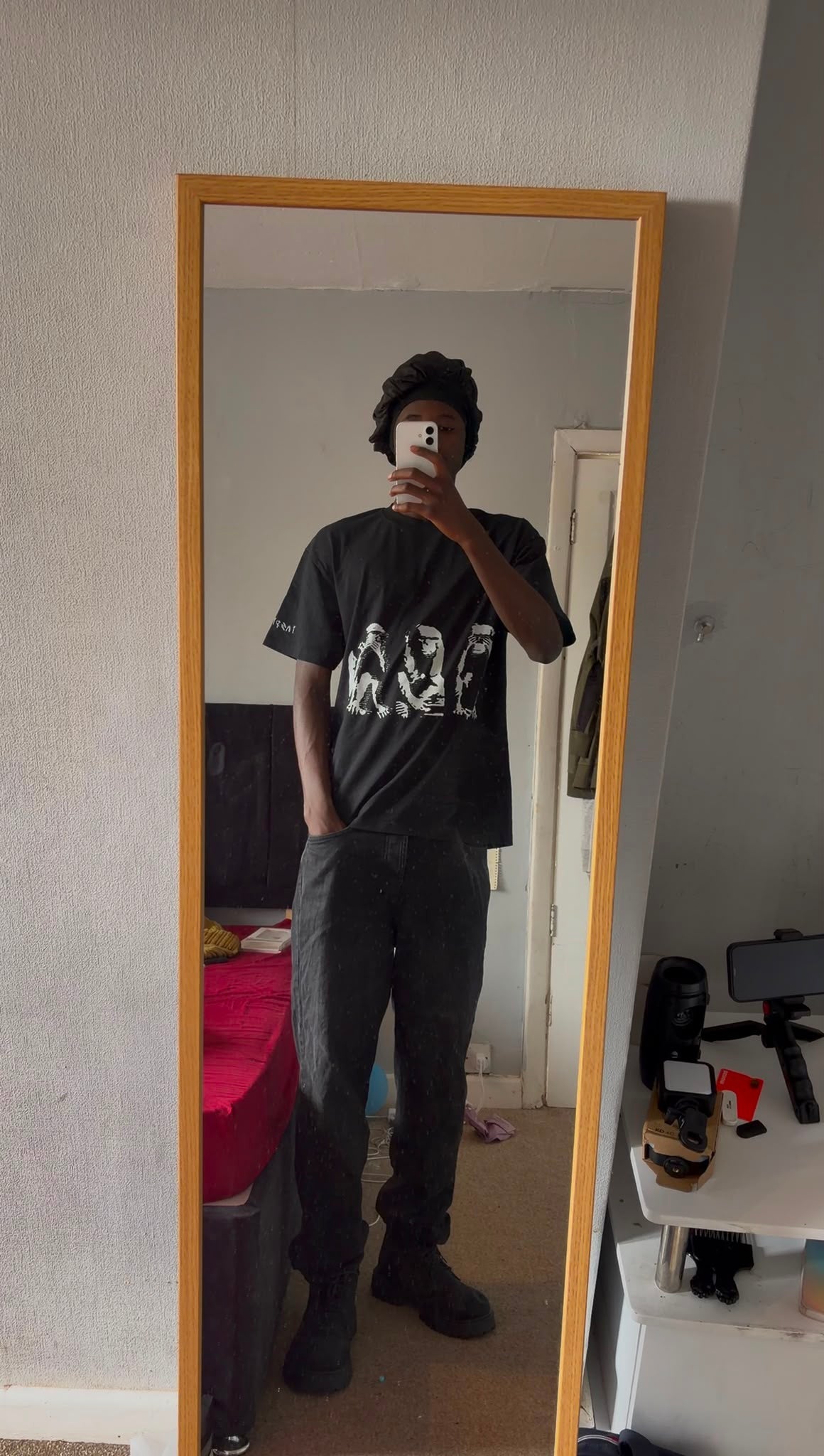 Black inspired no evil tshirt