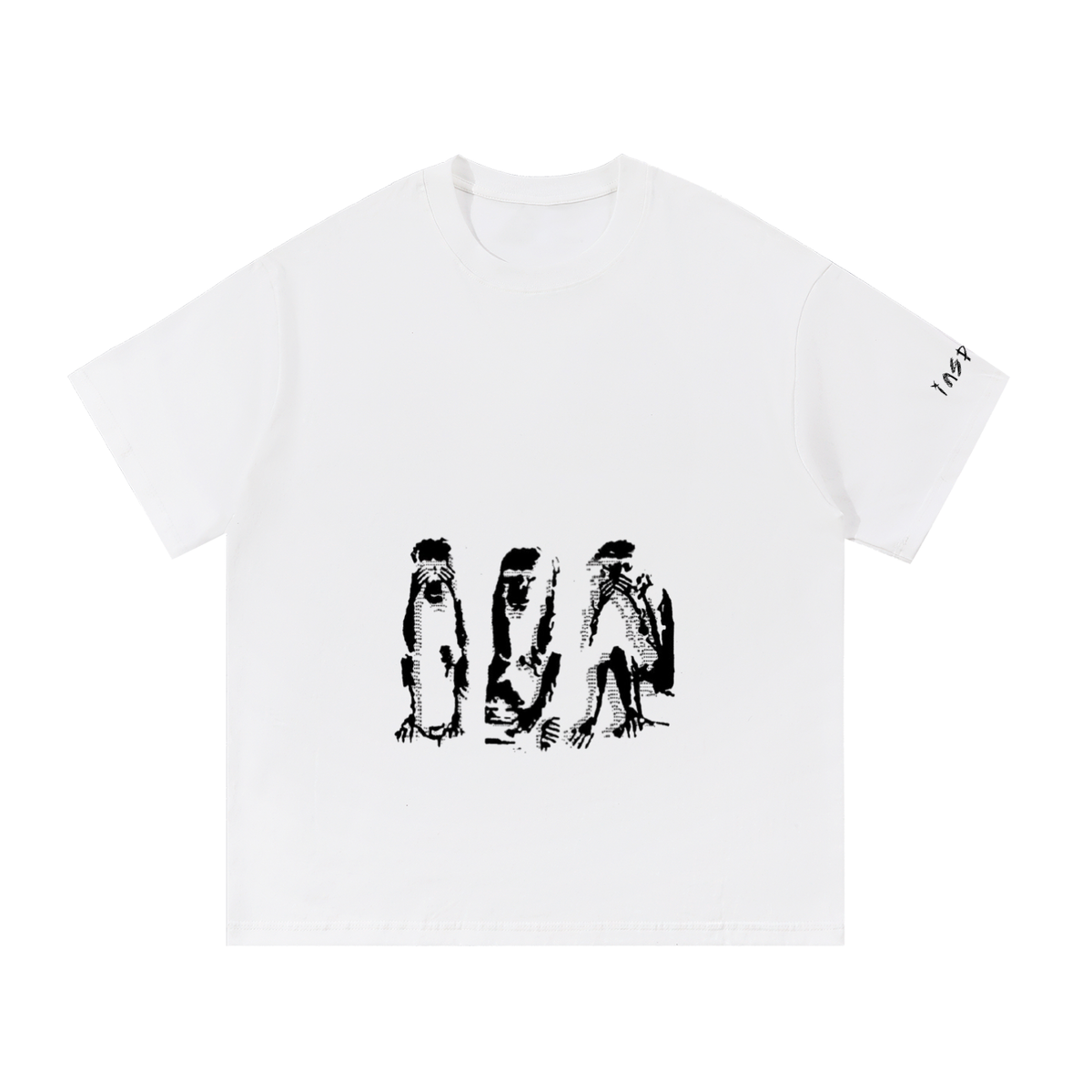 White inspired no evil tshirt