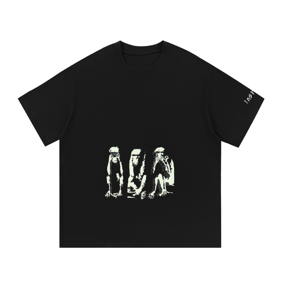Black inspired no evil t-shirt